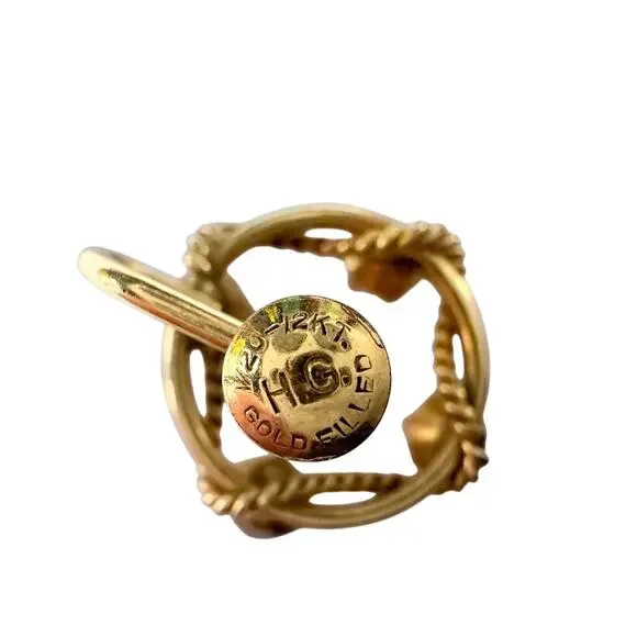 1950's Henry Griffith & Sons 1/20 - 12 K Gold Filled Pearl Screw back Earrings - Picture 10 of 13